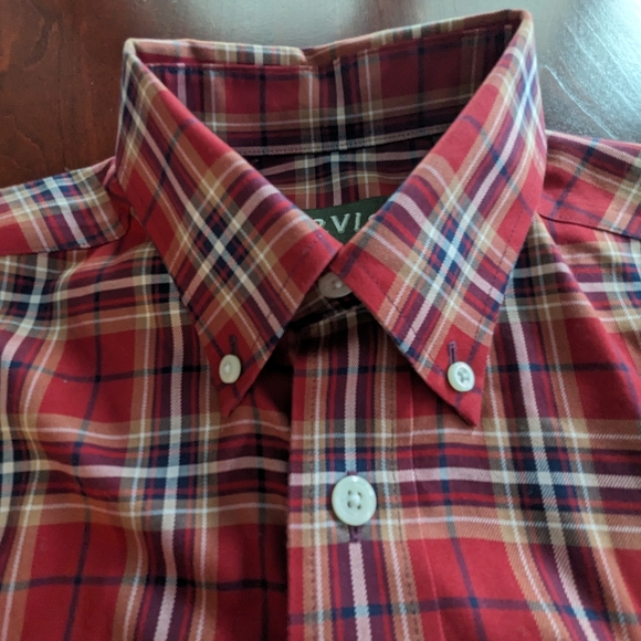 Orvis wrinkle free men's plaid button down shirt, size small, 100% cotton - Picture 3 of 10
